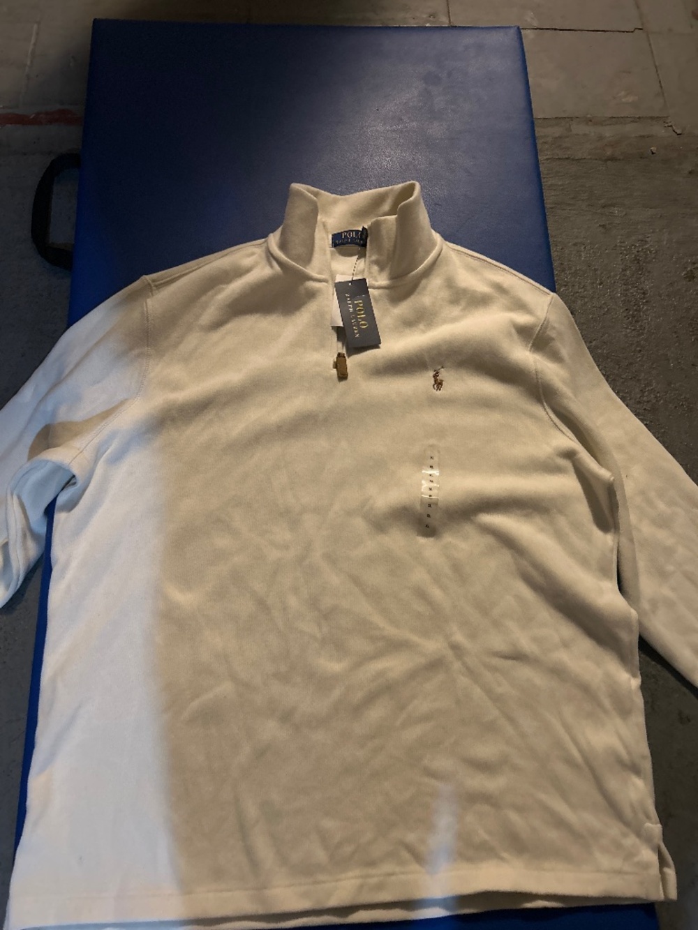 Men’s Polo Ralph Lauren Quater Zip Polo Sweater XL/TG